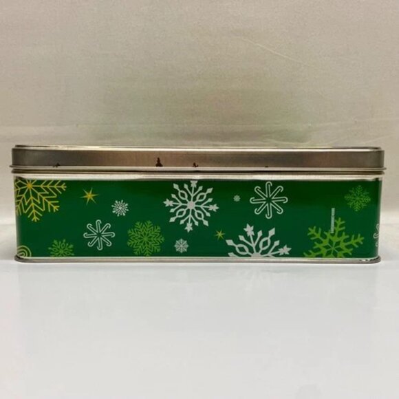 Vintage Mr. Peanut Planters Nuts Christmas Tin 9" x 7" Holiday Peanuts Container - Picture 4 of 12